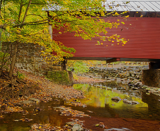 Roddy Road Covered Bridge From Owens Creek