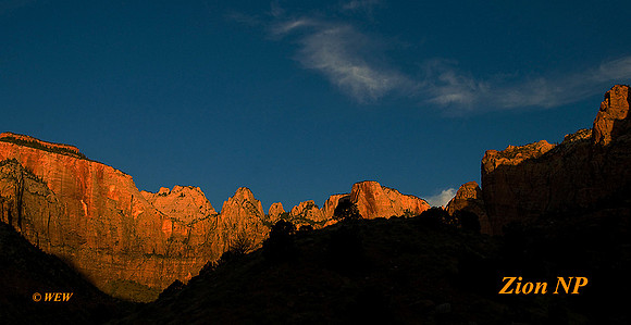 Sunrise at Zion NP